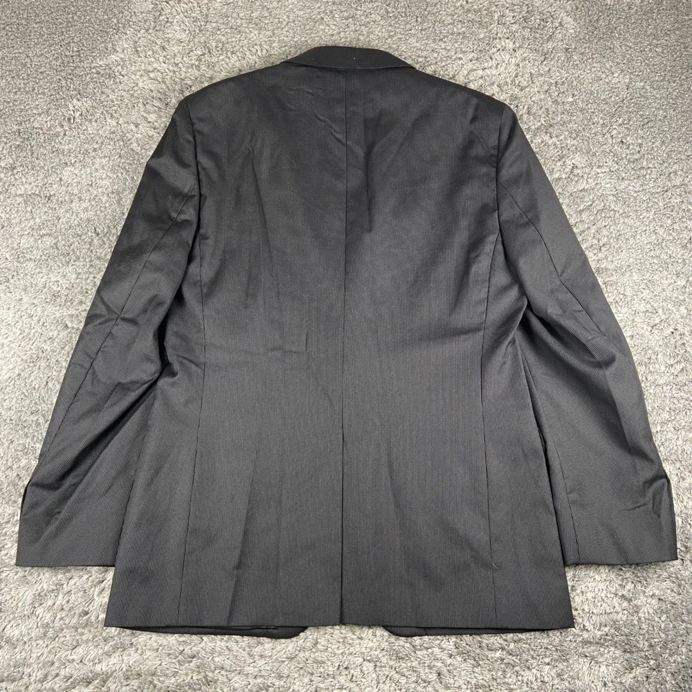 Ralph Ralph Lauren Blazer Men 40R Black Pinstripe Wool 2 Button Suit Jacket Coat